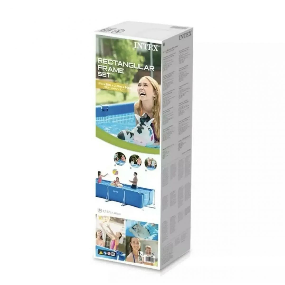 Бассейн каркасный прямоугольный 450x220x84 см без фильтра-насоса INTEX 28273NP Бассейн каркасный прямоугольный 450x220x84 см без фильтра-насоса INTEX 28273NP