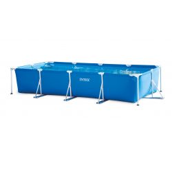 Бассейн каркасный прямоугольный 450x220x84 см без фильтра-насоса INTEX 28273NP