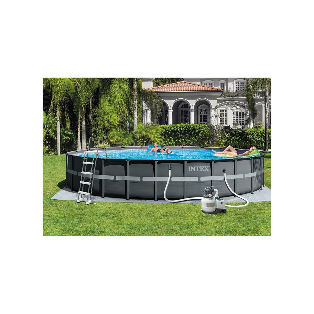 Бассейн каркасный круглый 732х132 см с аксессуарами, фильтром, INTEX 26340NP Бассейн каркасный круглый 732х132 см с аксессуарами, фильтром, INTEX 26340NP