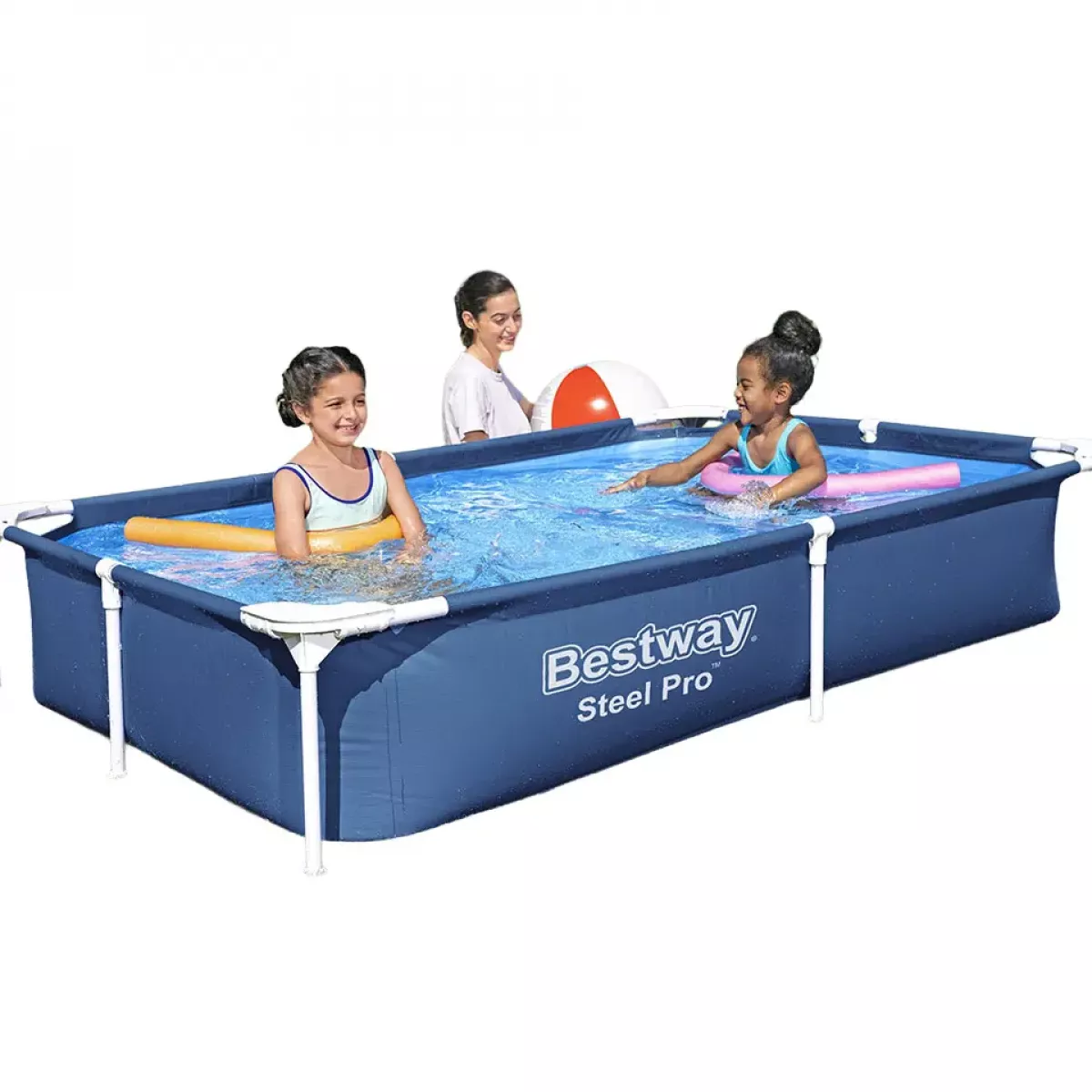 Бассейн каркасный 239x150x58 см прямоугольный без фильтра Bestway 56402 Бассейн каркасный 239x150x58 см прямоугольный без фильтра Bestway 56402