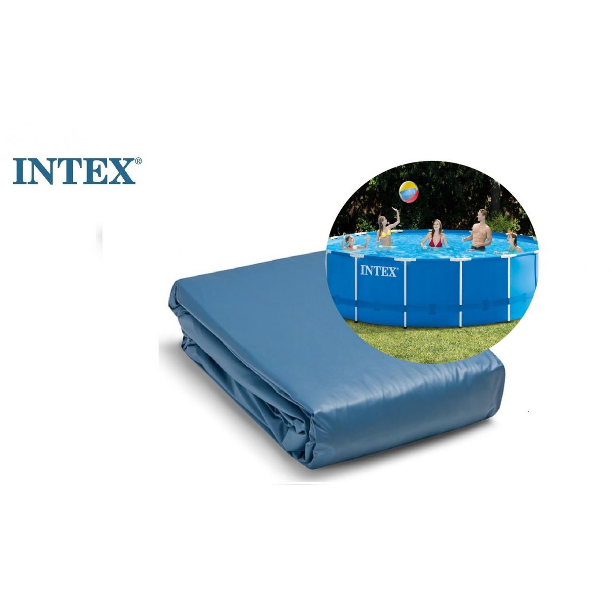 Чашковый пакет 4,57 х 1,22 м для каркасного бассейна Metal Frame INTEX 11413 Чашковый пакет 4,57 х 1,22 м для каркасного бассейна Metal Frame INTEX 11413