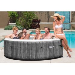 Джакузи надувная 6 мест, гидромассаж, фильтрация, FiberTech, Greywood Deluxe, INTEX, 28442