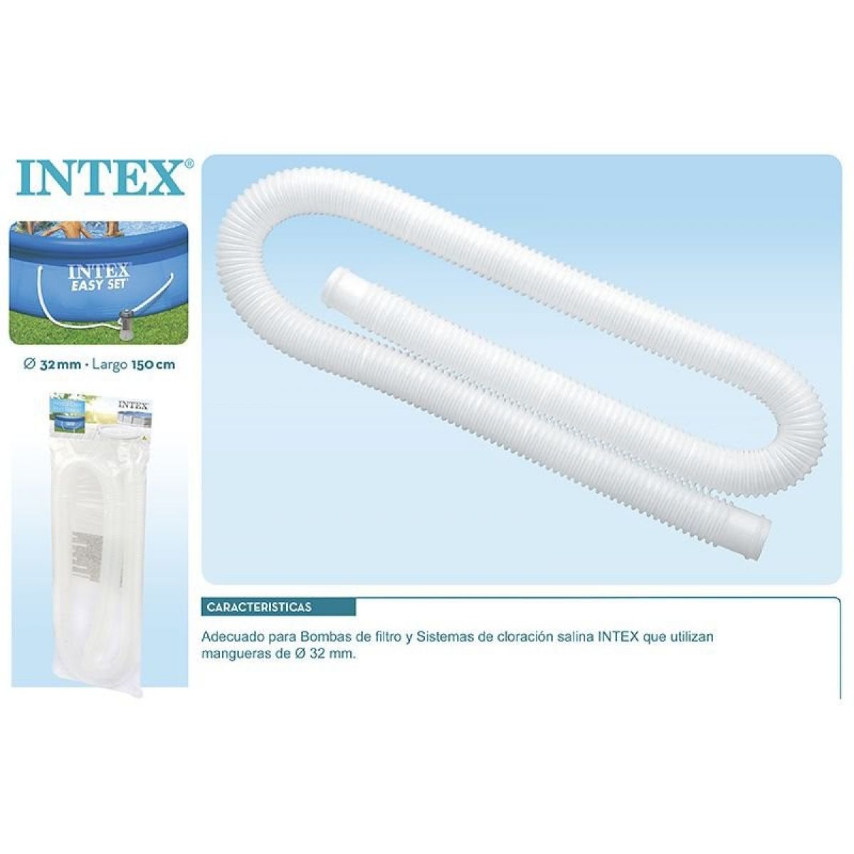 Шланг гофрированный 1.5 м 32 мм для фильтра и бассейна INTEX 29059 Шланг гофрированный 1.5 м 32 мм для фильтра и бассейна INTEX 29059